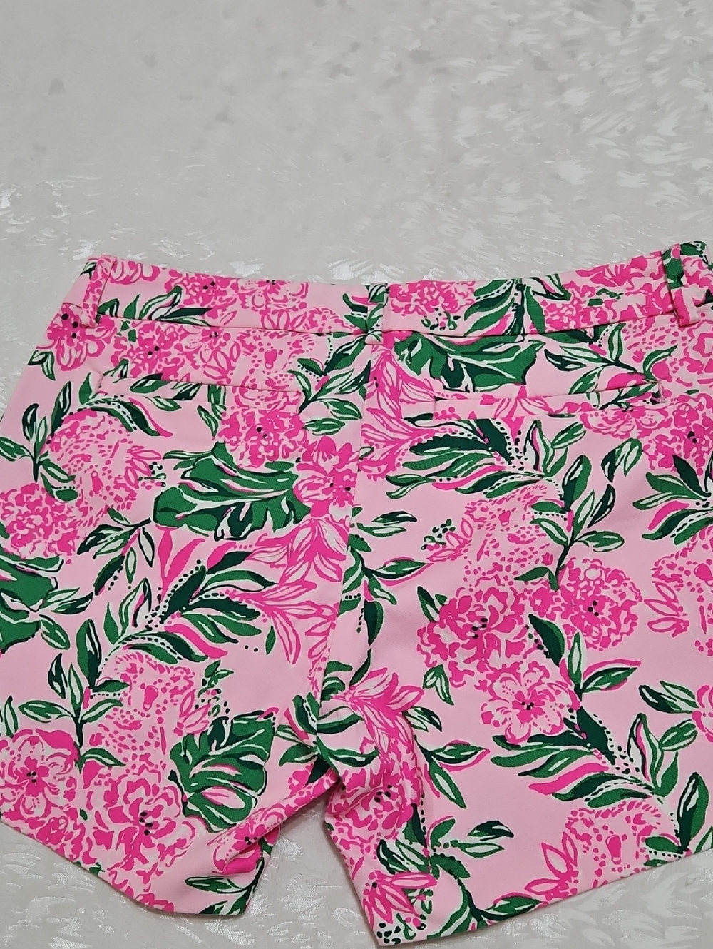 NWT Lilly Pulitzer Callahan Cionch Shell PINK Kasia LaLa High-Waist Shorts - Picture 8 of 11